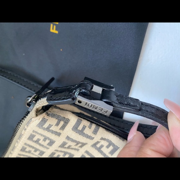 SOLD Fendi Brown Zucchino Canvas Mini Crossbody - Picture 6 of 13